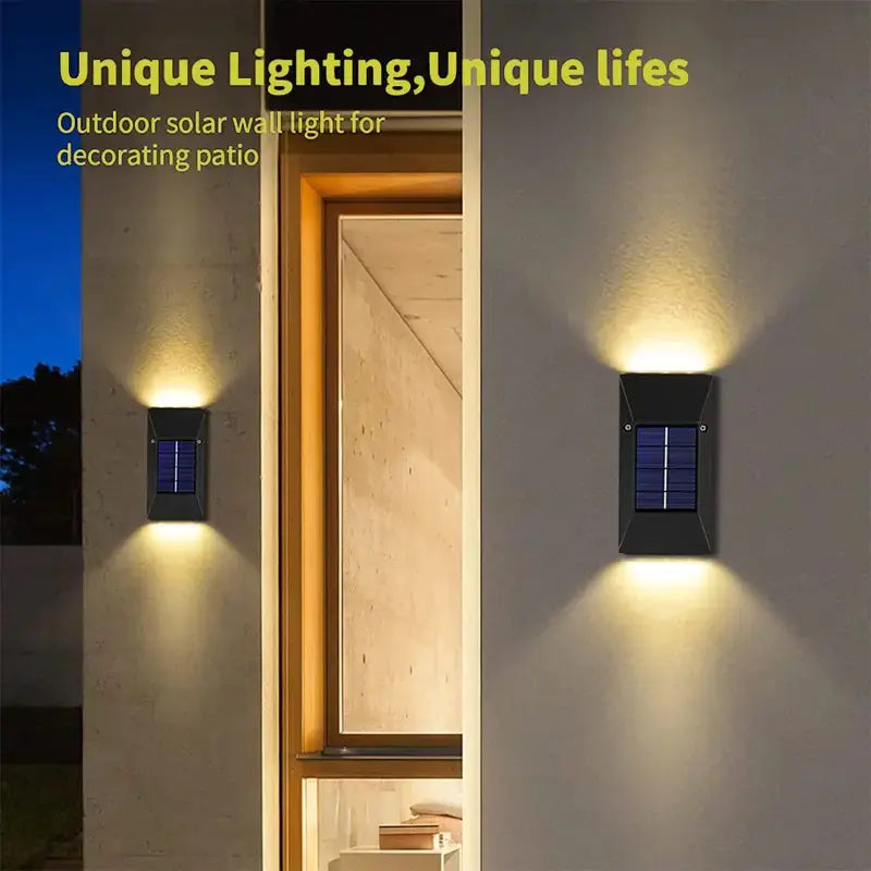 Smart Waterproof Solar Outdoor Wall Lights for Gardens
