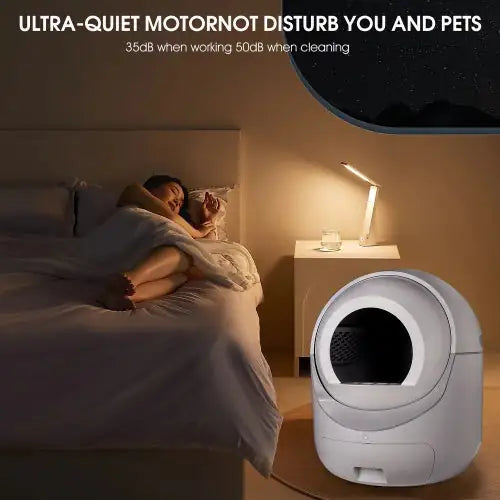 Smart Litter Box Dual Deodorization with App Control