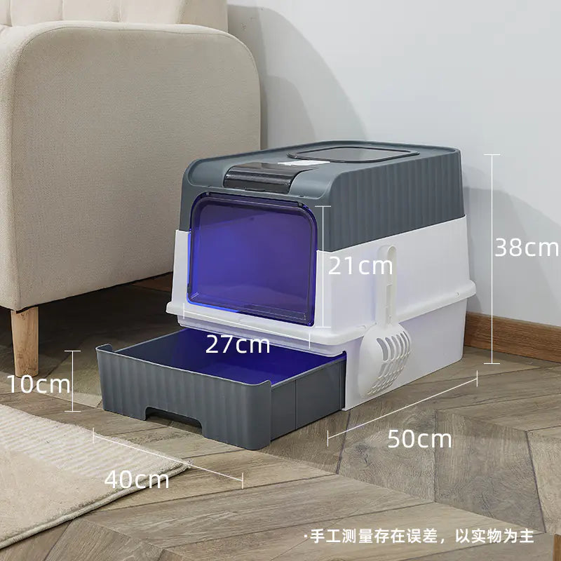 Spacious Anti-Splash Cat Litter Haven