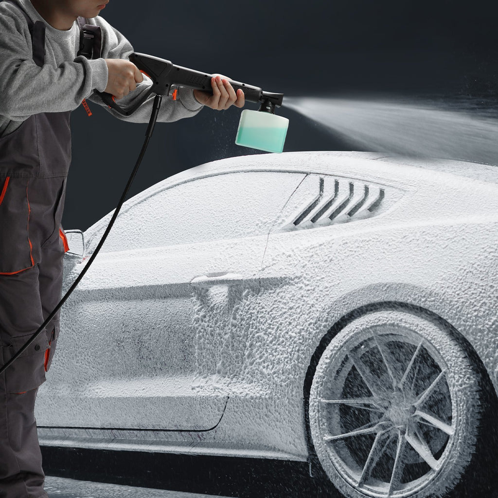 Electric Pressure Washer, 2150-PSI 1.85-GPM, Foam Cannon High-Pressure With 5 Different Nozzle, 20ft Hose35ft Cord Lightweight Washer, Portable Cleans Cars