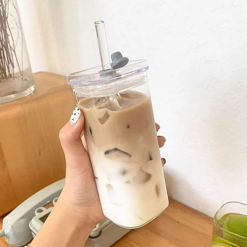 Modern Square Beverage Cup with Lid