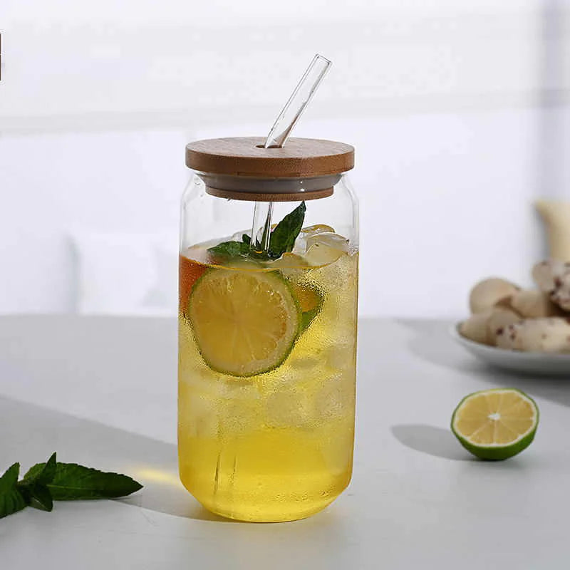 EcoGlass Cup with Bamboo Lid