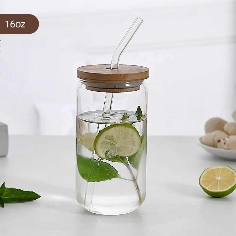 EcoGlass Cup with Bamboo Lid