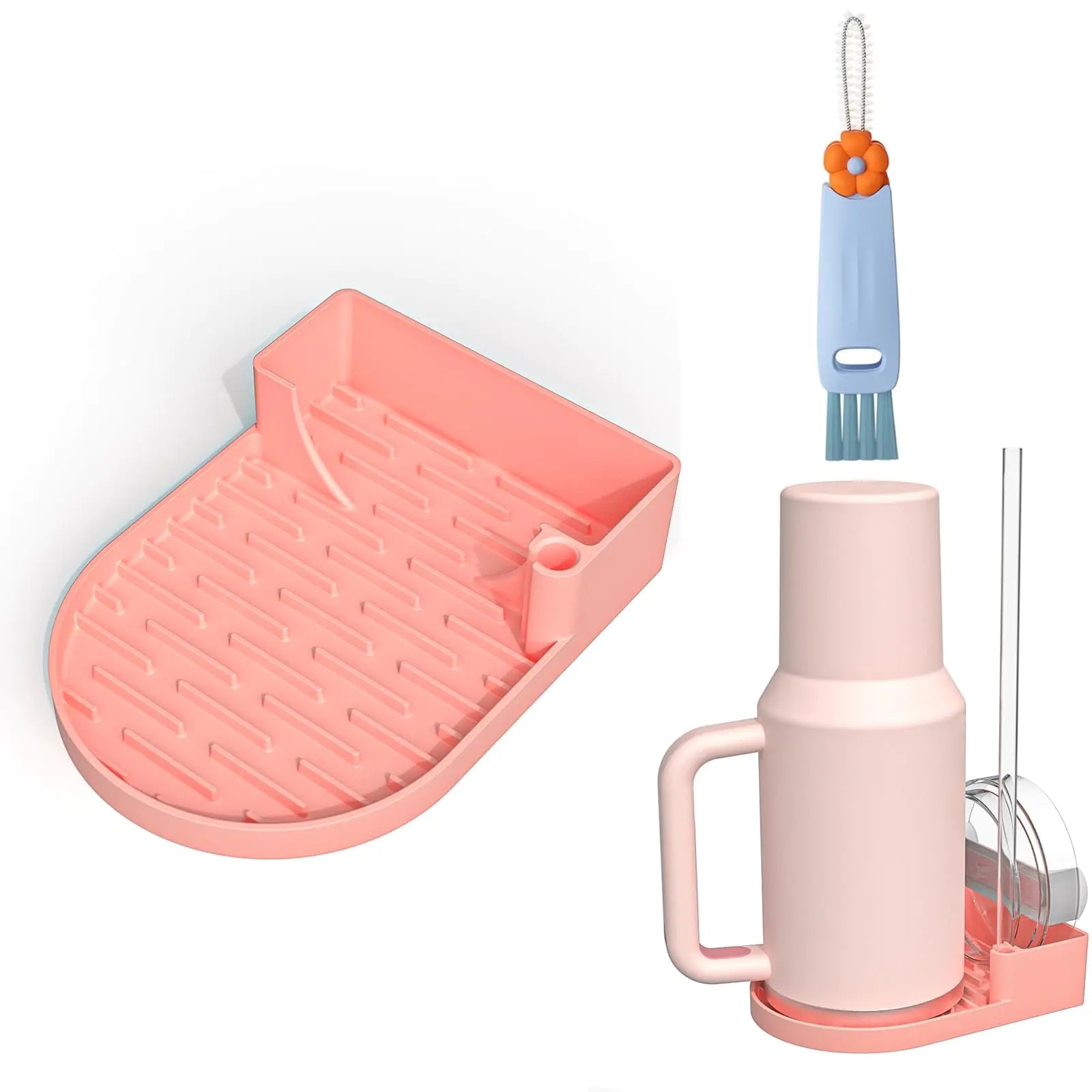 Stanley Silicone Bottle Drying Stand with Cleaning Brush