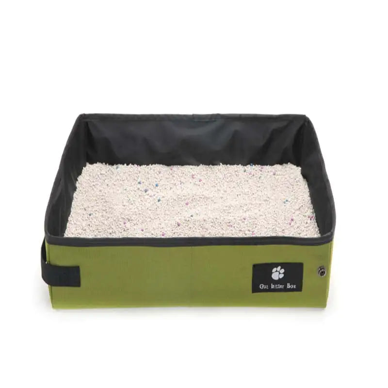Travel-Friendly Foldable Cat Litter Box