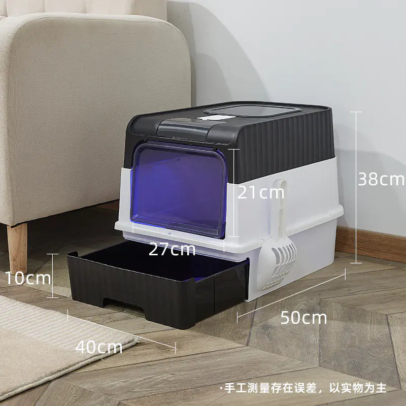 Spacious Anti-Splash Cat Litter Haven