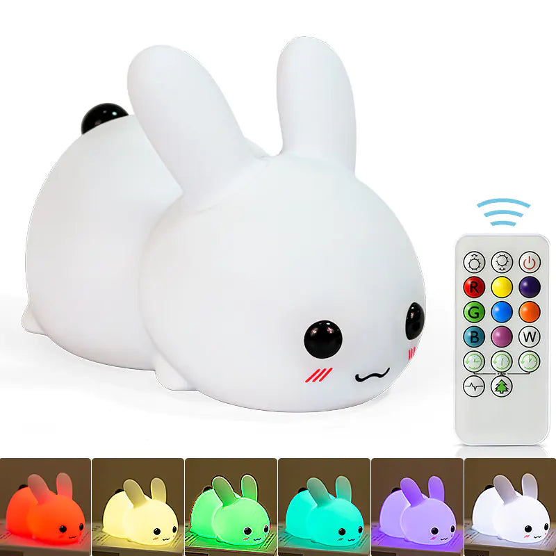 New USB Rechargeable Color-Changing Bunny Rabbit Night Light
